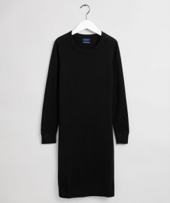 Gant Woman Merino Wool Dress Black