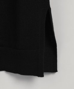Gant Woman Merino Wool Dress Black