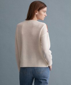 Gant Woman Argyle Sweater Cream