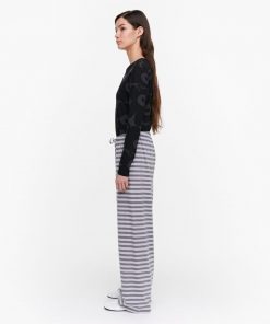 Marimekko Hiljainen Tasaraita Pants Grey