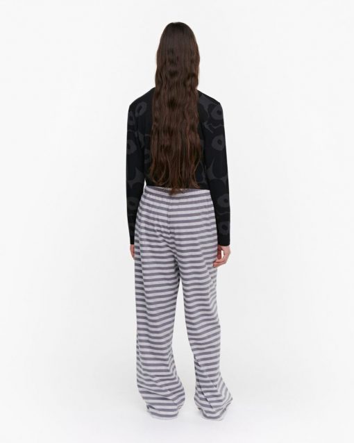 Marimekko Hiljainen Tasaraita Pants Grey