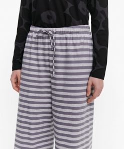 Marimekko Hiljainen Tasaraita Pants Grey
