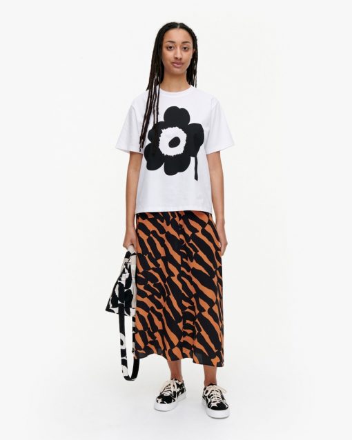 Marimekko Vaikutus Unikko T-shirt Black/White