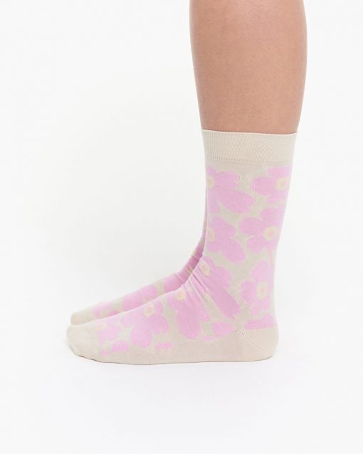 Marimekko Hieta Unikko Socks White