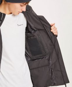 Knowledge Cotton Apparel Fjord Puffer Jacket Black