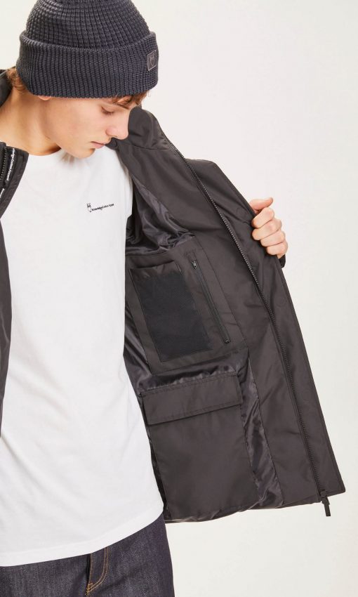 Knowledge Cotton Apparel Fjord Puffer Jacket Black