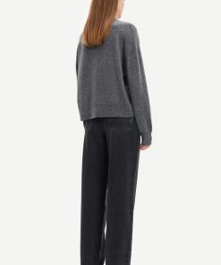 Samsoe & Samsoe Amaris Crew Neck Dark Grey Melange