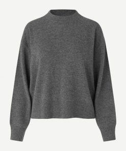 Samsoe & Samsoe Amaris Crew Neck Dark Grey Melange