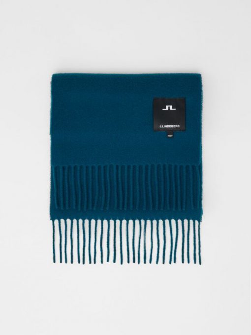 J.Lindeberg Champ Solid Scarf Majolica Blue