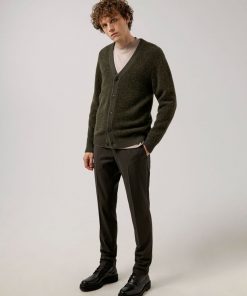 J.Lindeberg Caleb Boucle Cardigan Umber Brown