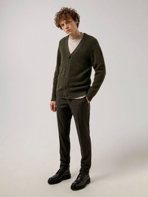 J.Lindeberg Caleb Boucle Cardigan Umber Brown