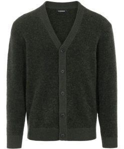 J.Lindeberg Caleb Boucle Cardigan Umber Brown