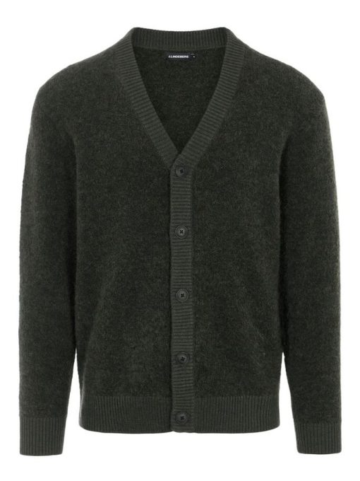 J.Lindeberg Caleb Boucle Cardigan Umber Brown