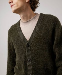 J.Lindeberg Caleb Boucle Cardigan Umber Brown