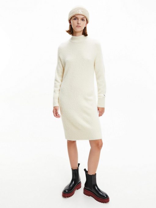 Calvin Klein Fluffy Sweater Dress Muslin