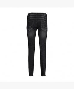 Red Button Sissy Black Denim & Embroidery