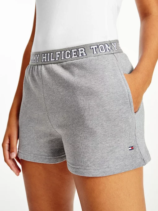 Tommy Hilfiger Lounge Logo Shorts Medium Grey Heather