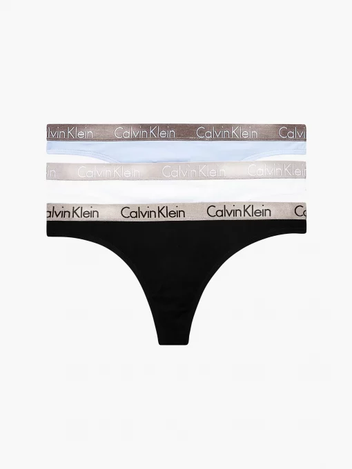 Calvin Klein Radiant Cotton 3-Pack Thong Set
