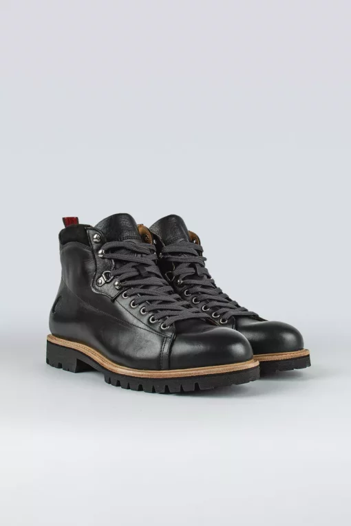 Sneaky Steve Skill Leather Shoe Black