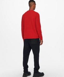 Only & Sons X-mas Sweet Santer Knit Pompeian Red