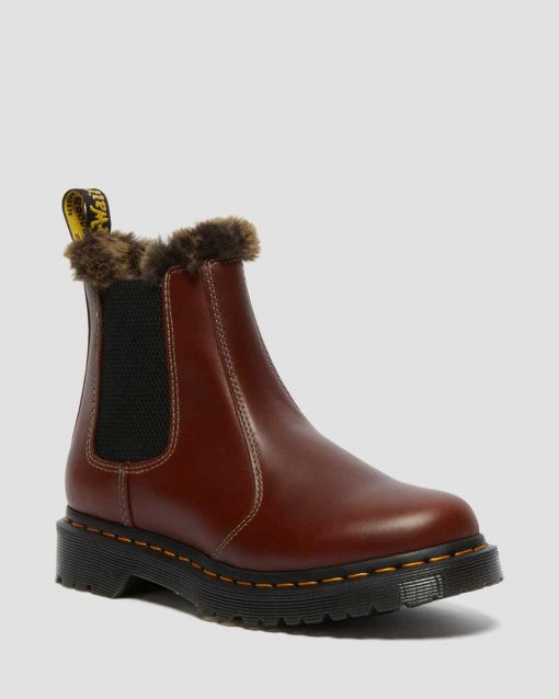 Dr. Martens Leonore Faux Fur Lined Chelsea Boots