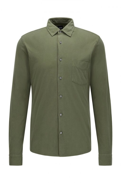 Boss Mysoft Shirt Light Green