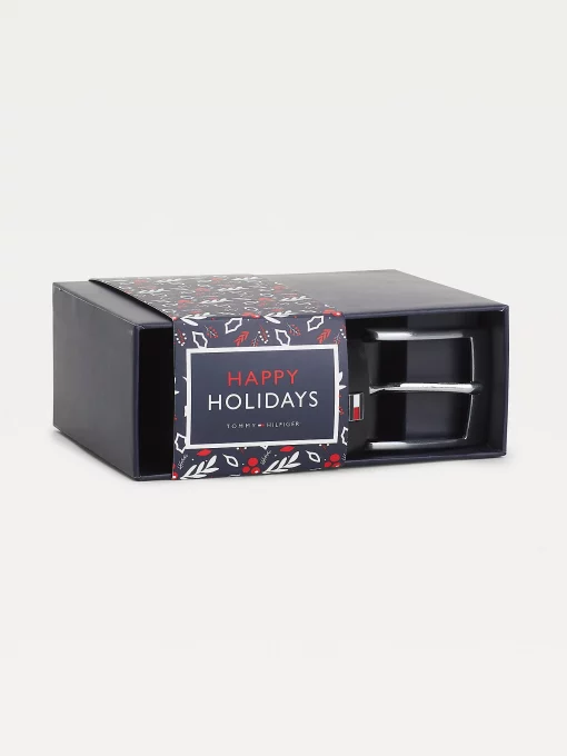 Tommy Hilfiger Adan Leather Belt Gift Set Black