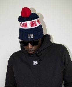 Billebeino Brick Pom Pom Beanie Denim Blue