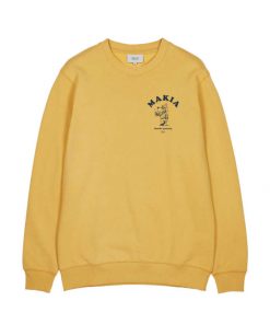Makia Helmsman Sweatshirt Ochre