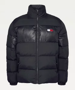 Tommy Jeans Colorblock Puffer Jacket Black