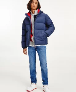 Tommy Jeans Essenstials Down Hood Jacket Twilight Navy