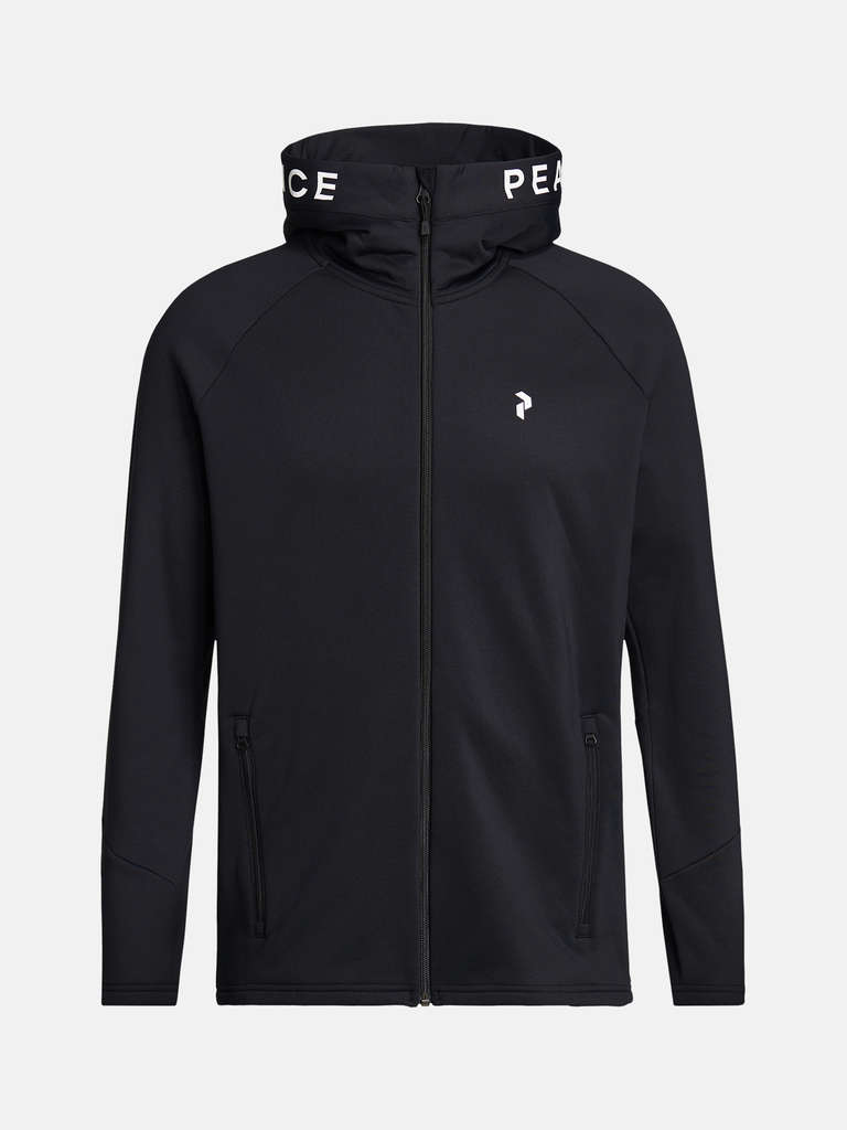 Peak Performance Rider Zip Hood Men Black
