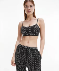 Calvin Klein Unlined Bralette Outline Star Print
