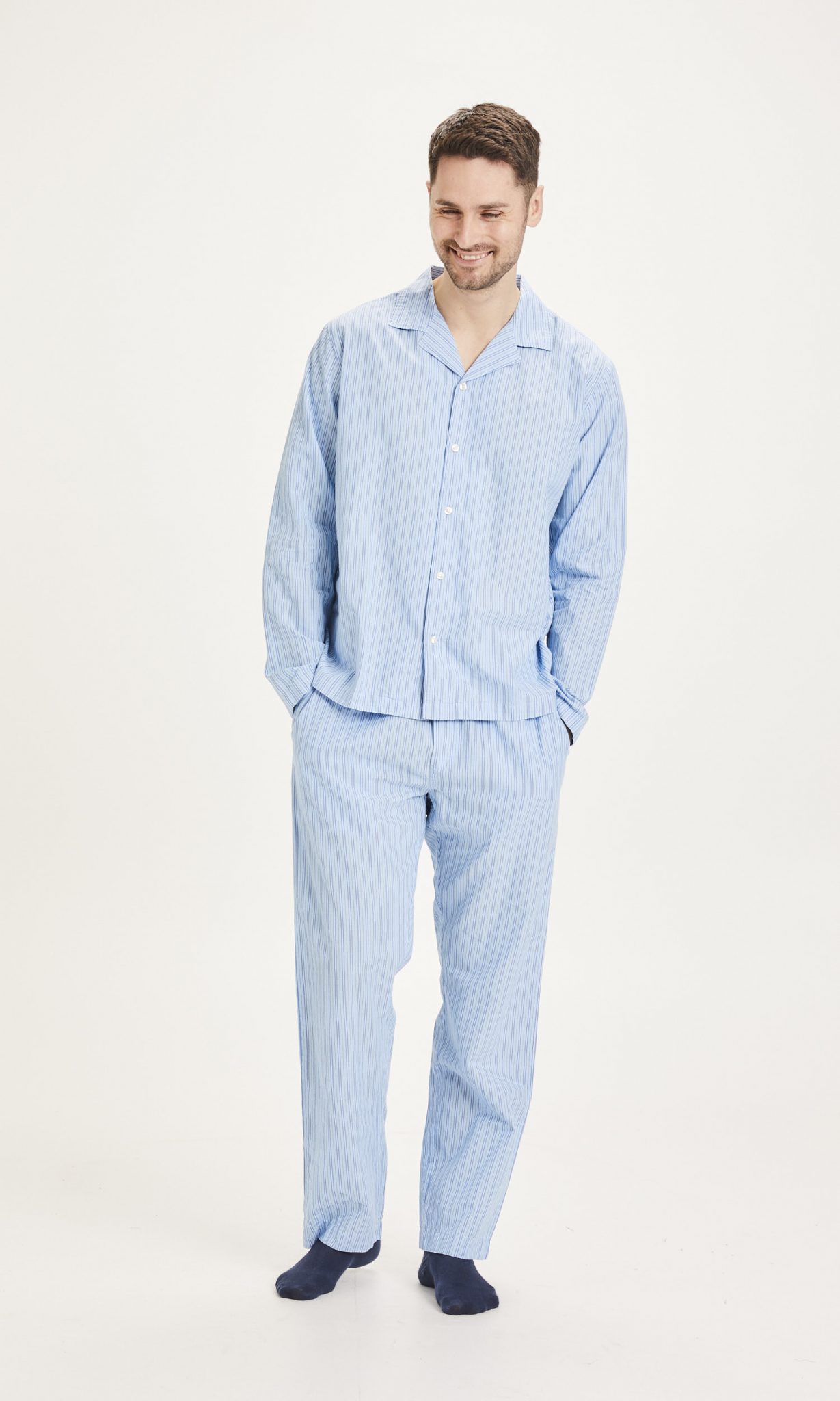 Knowledge Cotton Apparel Pyjamas Set Skyway