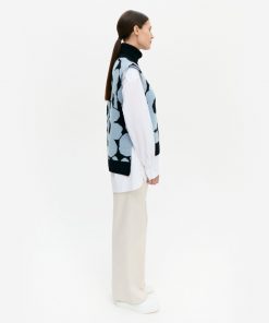Marimekko Tausta Unikko Knitted Vest Blue