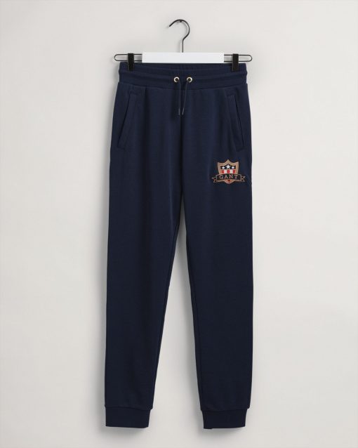 Gant Teens Archive Banner Shield Sweat Evening Blue