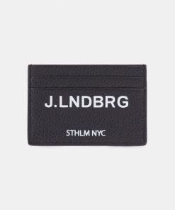J.Lindeberg Logo Card Holder Black