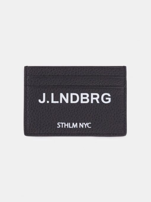 J.Lindeberg Logo Card Holder Black