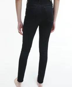 Calvin Klein High Rise Super Skinny Ankle Jeans Black