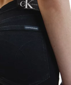 Calvin Klein High Rise Super Skinny Ankle Jeans Black