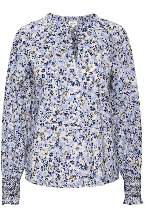 Part Two Nami Blouse Blue Blue Mini Flower Print