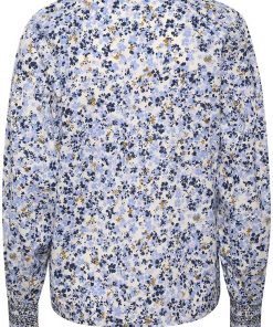 Part Two Nami Blouse Blue Blue Mini Flower Print
