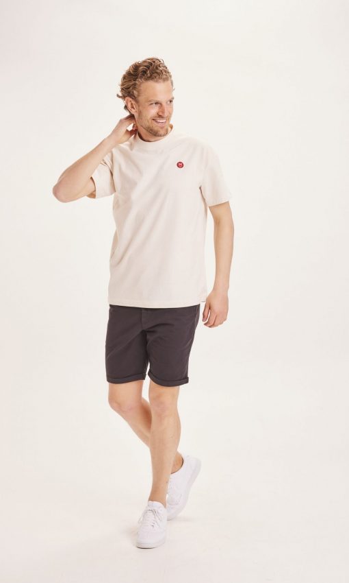 Knowledge Cotton Apparel Chuck Chino Poplin Shorts Black