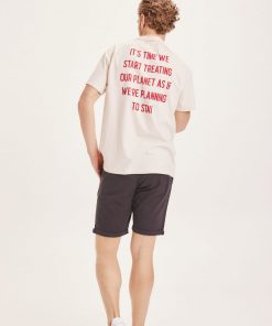 Knowledge Cotton Apparel Chuck Chino Poplin Shorts Black
