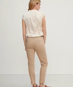 Comma, Sleeveless Blouse Beige