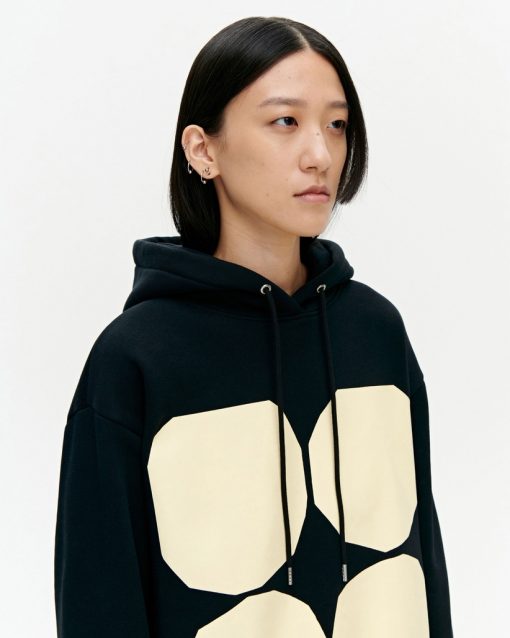 Marimekko Druga Pienet Kivet Hoodie Black