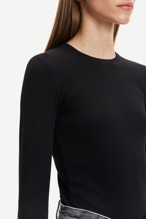 Samsoe & Samsoe Alexa Ls T-shirt Black