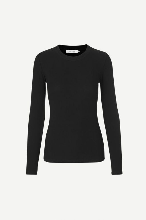 Samsoe & Samsoe Alexa Ls T-shirt Black