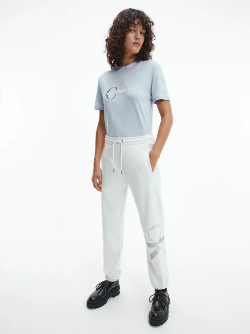 Calvin Klein Monogram Logo Tee Bayshore Blue