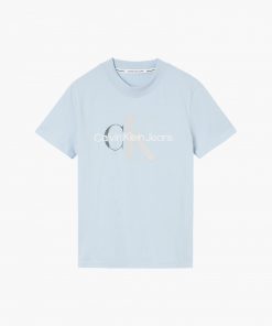 Calvin Klein Monogram Logo Tee Bayshore Blue